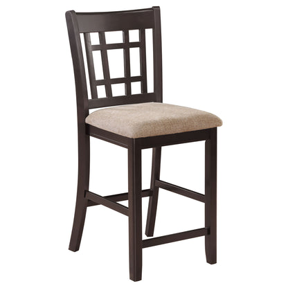 Avonlea - 5 Piece Set With Round Table And Upholstered Chairs - Chestnut