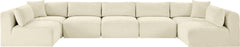 Shaggy - 7 Piece Modular U-Shaped Armless Sectional