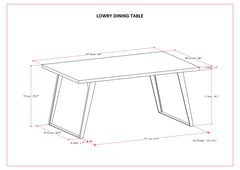 Lowry - Handcrafted Square Dining Table