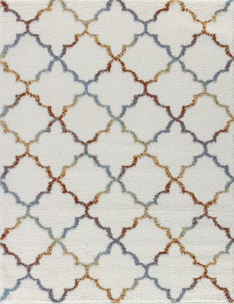 Loft Shag - 7'10" X 9'10" Shaggy Area Rug Polypropylene - Ivory