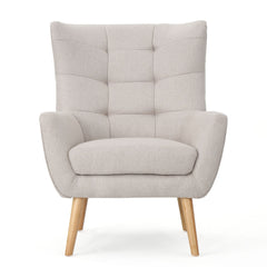 Club Chair With Rubberwood Legs