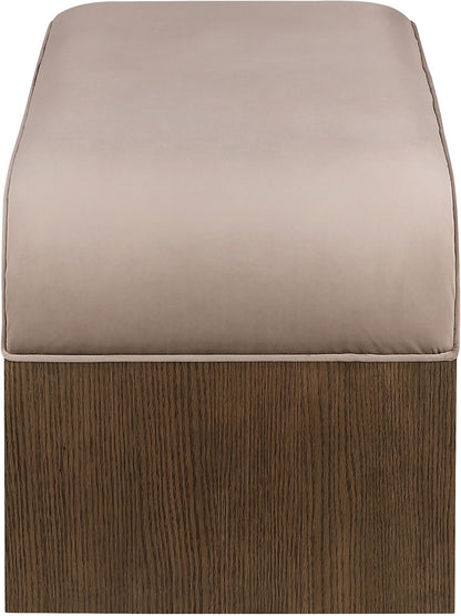 Sable - 52" Velvet Performance Fabric Upholstered Bench