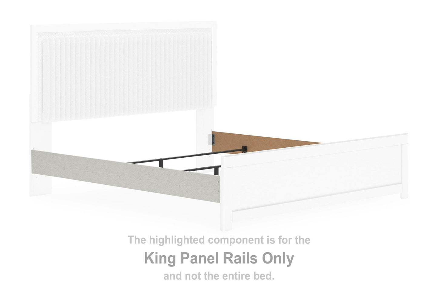 Zuraleus - King Panel Rails - White