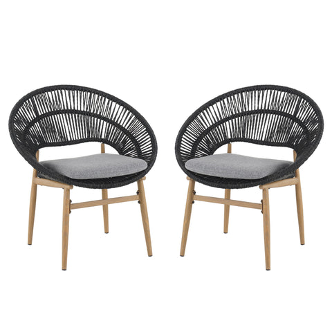 Cyril - Outdoor Papasan Style Dining Chair (Set of 2)