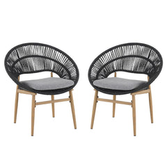 Cyril - Outdoor Papasan Style Dining Chair (Set of 2)