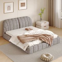Elegant Design Upholstered Platform Bed