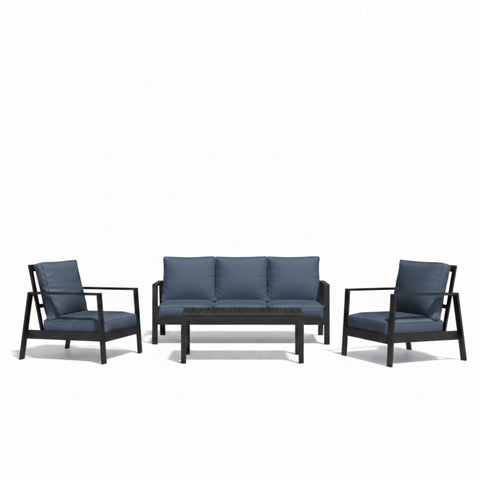 Modern 5 Seat Outdoor Patio Furniture Set With Coffee Table