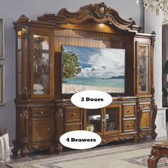 Picardy - Entertainment Center - Honey Oak