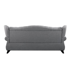 Hannes - Sofa With 2 Pillows - Gray Fabric