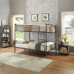 Brantley - Double Queen Bunk Bed - Sandy Black & Dark Bronze Hand-Brushed