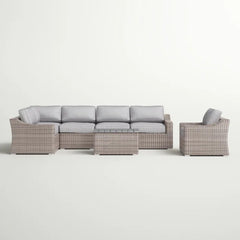 Stylish Sofa Seating Group With Cushions Perfect For Outdoor Gatherings