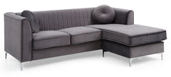 Delray - Micro Suede Sofa Chaise