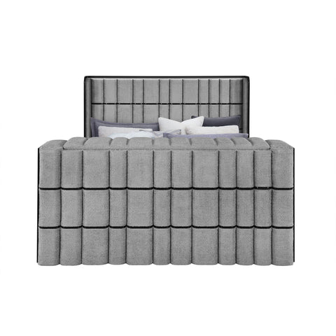 Isaiah - 5 Piece Bedroom Set With TV Lift-LED, Speakers And Fireplace