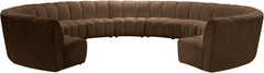 Infinity - 11 Piece Velvet Modular Sectional