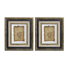 Lucian - Stylish Framed Antiqued Sculpture Print