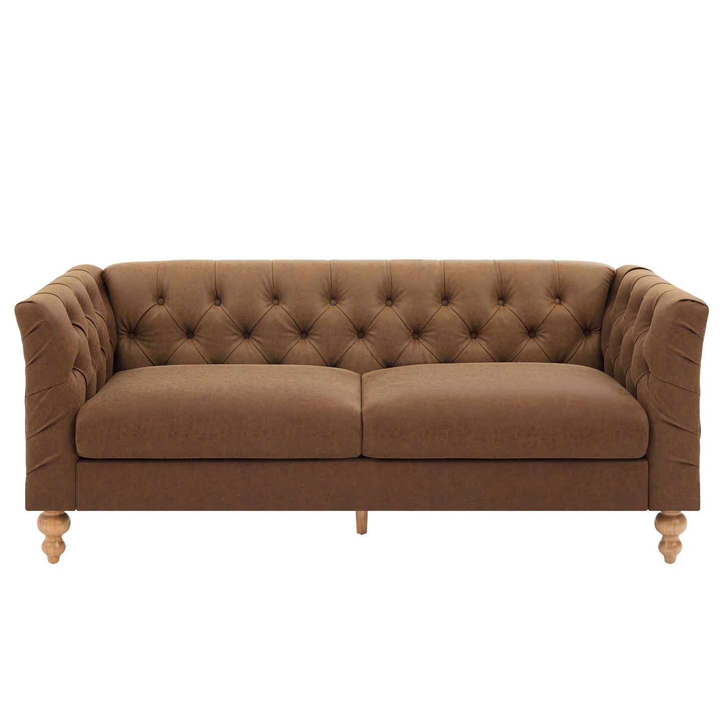 Chesterfield Sofa With Flared Arms For Living Room