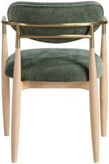 Riccio - Fabric Dining Arm Chair (Set of 2) - Natural Frame