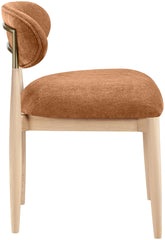 Riccio - Fabric Dining Side Chair (Set of 2) - Natural Frame