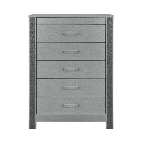 Lorenzo - Chest With Hidden Jewelry Compartment And Bar Handle - Silver