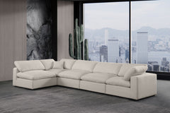 Comfy - 5 Piece Linen Modular Sectional
