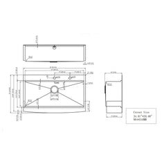 Modern Farmhouse, Drop In Workstation Kitchen Sink With Apron Front