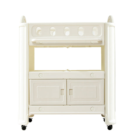 Eco Friendly Hdpe Baby Diaper Changing Table With Removable Safety Belt And Easy Clean Surface - White