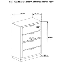 4 Drawer Bedroom Chest