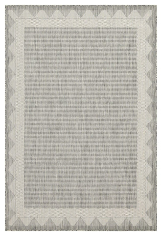 Sunshine - 5'3" X 7'3" Indoor & Outdoor Area Rug - Silver - Polypropylene