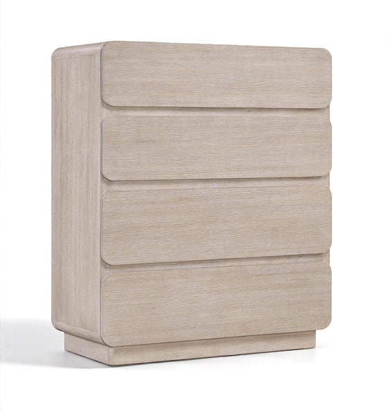 Adagio - Solid Wood And Oak Veneer Chest - Natural