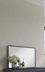 Rectangle Wood Mirror - Black