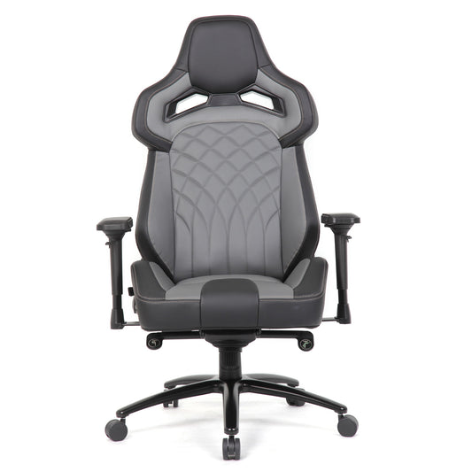 Gaming Chair With 4D Armrests, High Back Office Chair - Black / Gray