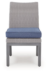 Half Moon Beach - Side Chair With Cushion (Set of 2) - Blue / Gray