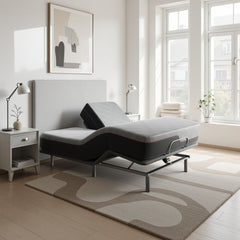 Quick Assembly Adjustable Bed Frame With Voice Activated Controls