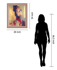 Crimson Reflection - 28" x 34" Framed Wall Art