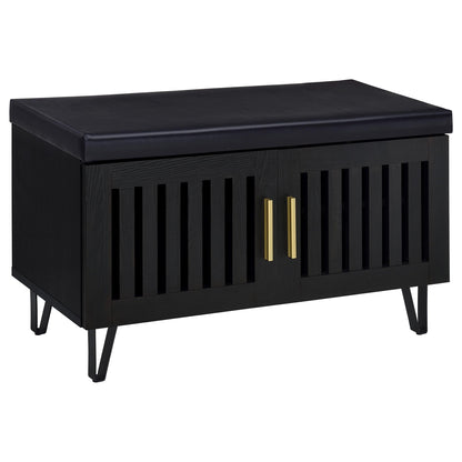 Clackamas - 2 Door Storage Bench With Padded Seat
