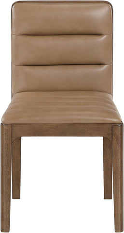Ellis - Vegan Leather Upholstered Dining Chair (Set of 2) - Tan
