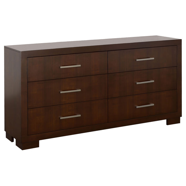 Polk - 6 Drawer Dresser - Cappuccino