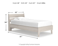 Socalle - Panel Platform Bed