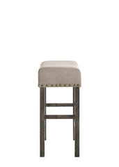 Martha II - Weathered Counter Height Stool (Set of 2) - Gray / Tan