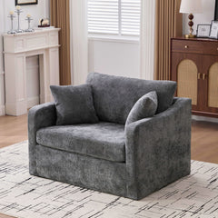 Accent Chair With 2 Bolster Pillows