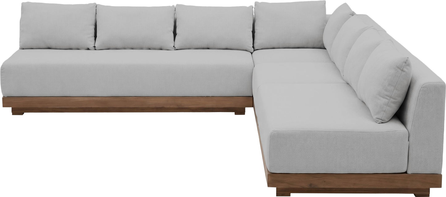 Solace - Olefin Performance Fabric 4 Piece Outdoor Patio Modular Sectional