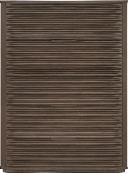 Morino - Oak Veneer And Solid Wood Chest - Brown