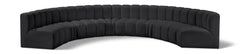 Arc - Faux Leather 8 Piece U-Shaped Modular Sofa