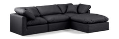 Indulge - Faux Leather 4 Piece Modular Sectional With Chaise