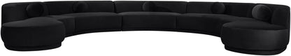 Avra - 192" Velvet Performance Fabric Upholstered Sectional