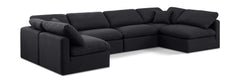 Indulge - Linen 6 Piece Modular U-Shaped Sectional