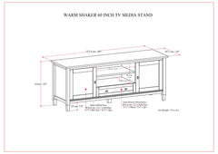 Warm Shaker - TV Media Stand - Brown