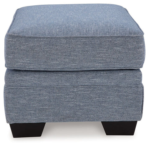 Carissa Manor - Ottoman - Denim