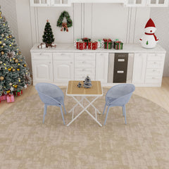 2 Pack Lounge Chair Set & Folding Square Table