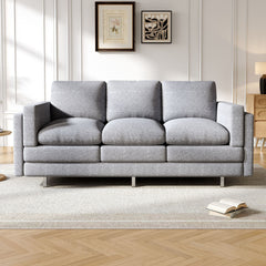 3 Seater Sofa With Dual Layer Seat Cushions